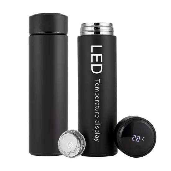 Wholesale Smart Double Wall 304 Stainless Steel Water Bottle with Temperature Display