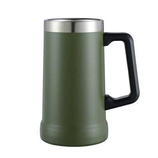 Brazil Hot Sale Stainless Steel Double Wall Thermal Insulated Beer Mug with Handle