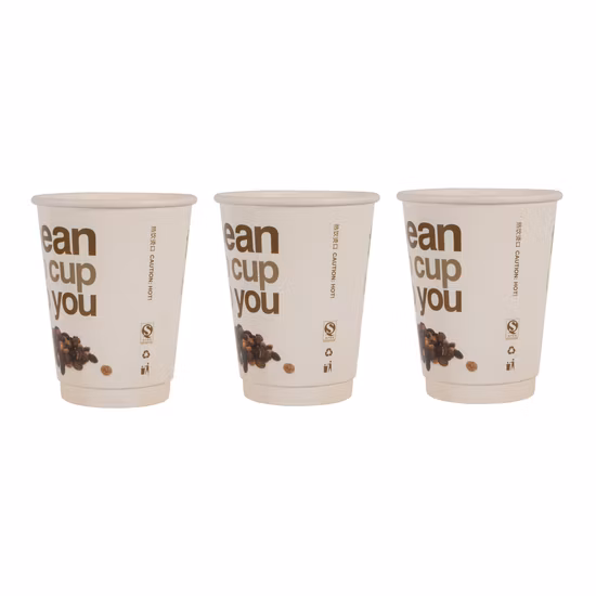 12oz 16oz 350ml 400ml Customized Recycled Plastic RPET Coffee Mug Cups Wholesale with Silicone Lid and Sleeve