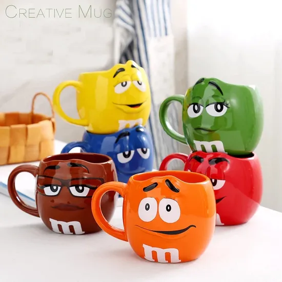 Genuine Mugs Chocolate Beans Ceramic Tea Coffee Mug Porcelain Christmas Gift Cups 