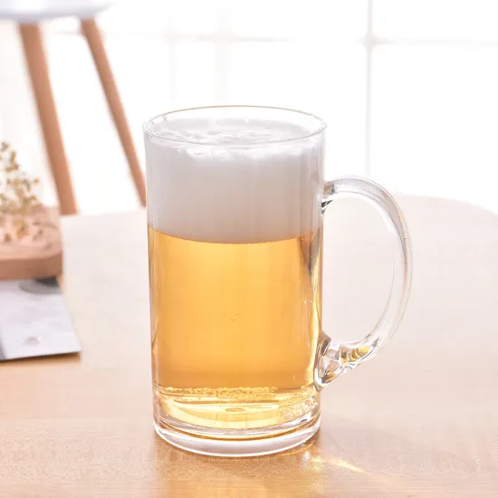 Fancy Water Glass Juice Cup High Quality Beer Mug with Handle 